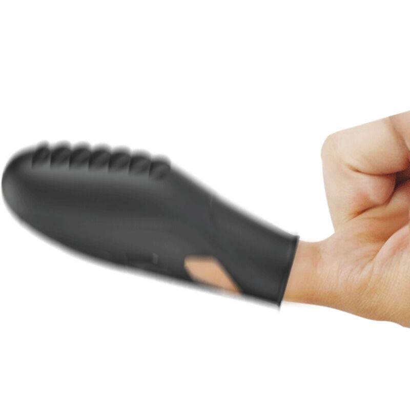 PRETTY LOVE - GILO SILICONE FINGER VIBRATOR BLACK - Imagem de 3