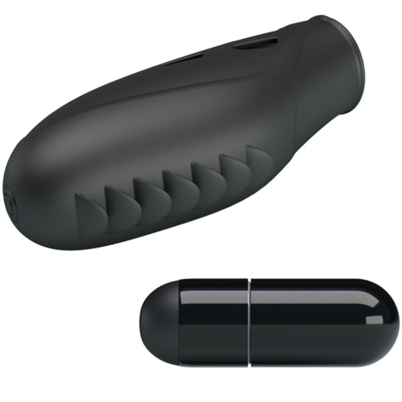 PRETTY LOVE - GILO SILICONE FINGER VIBRATOR BLACK - Imagem de 4
