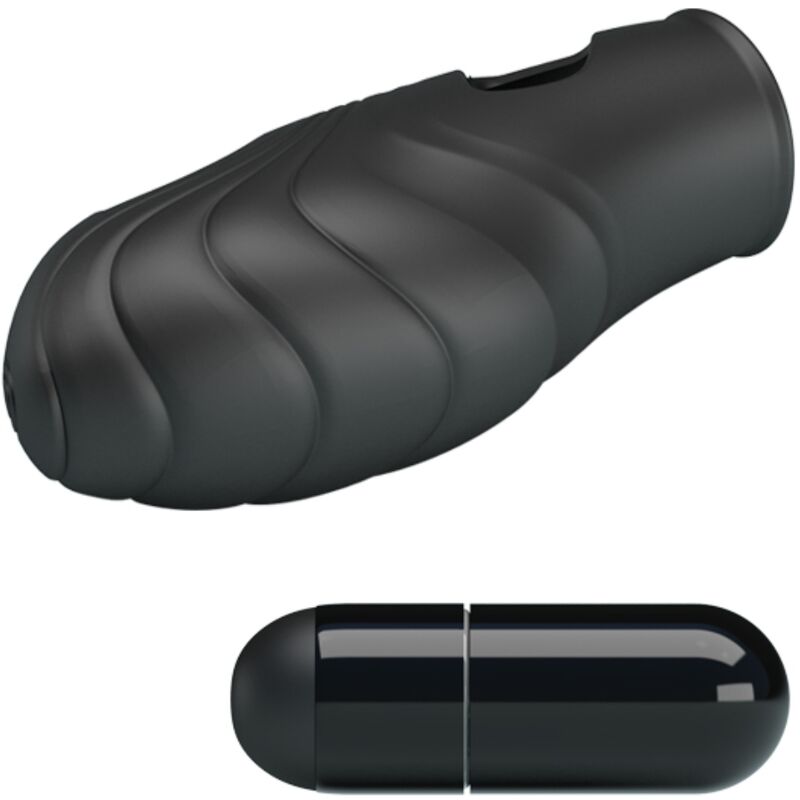 PRETTY LOVE - LICH SILICONE FINGER VIBRATOR BLACK - Imagem de 5