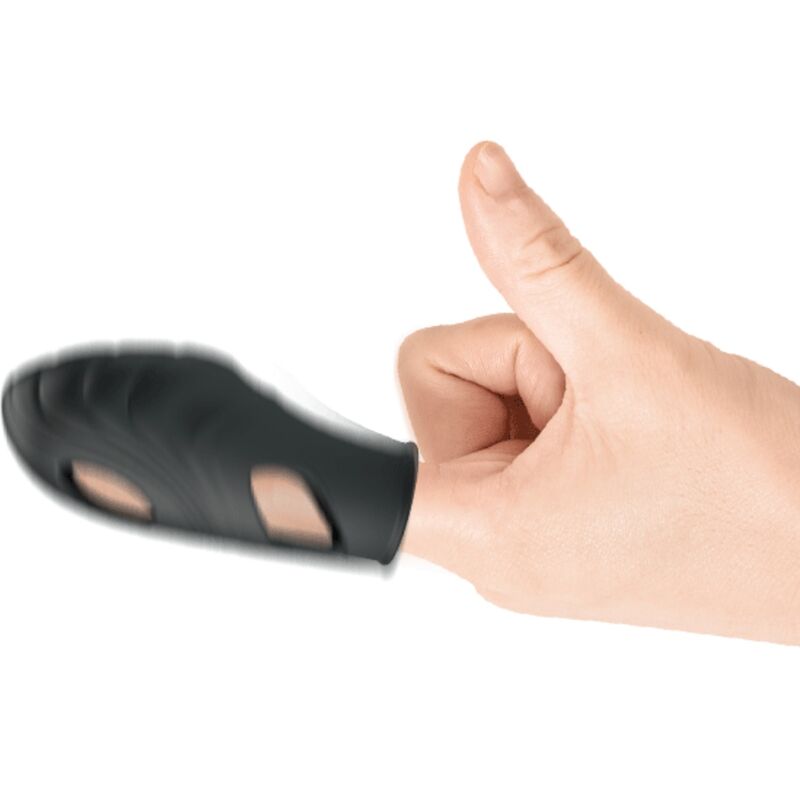 PRETTY LOVE - LICH SILICONE FINGER VIBRATOR BLACK - Imagem de 4