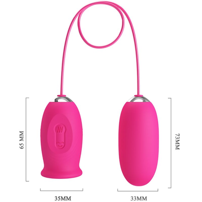 PRETTY LOVE - DAISY VIBRATING EGG + CLITORIS STIMULATING TONGUE PINK - Imagem de 5
