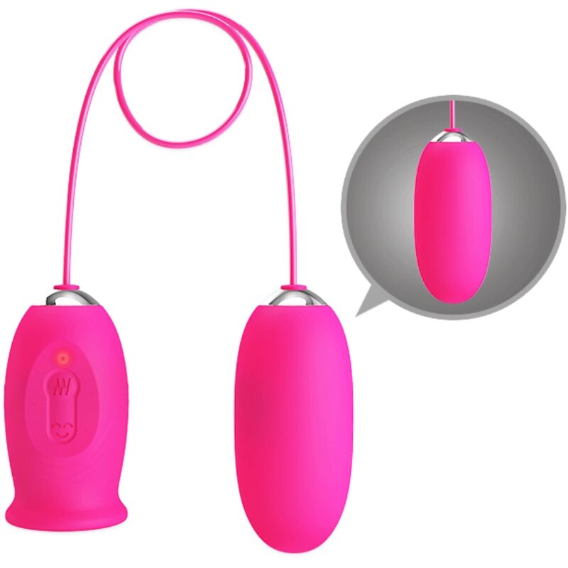 PRETTY LOVE - DAISY VIBRATING EGG + CLITORIS STIMULATING TONGUE PINK - Imagem de 4