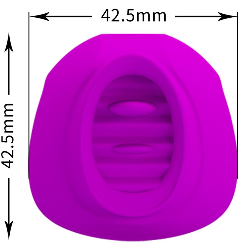 PRETTY LOVE - ESTELLE TONGUE CLITORIS STIMULATOR 12 VIBRATIONS PURPLE - Imagem de 3