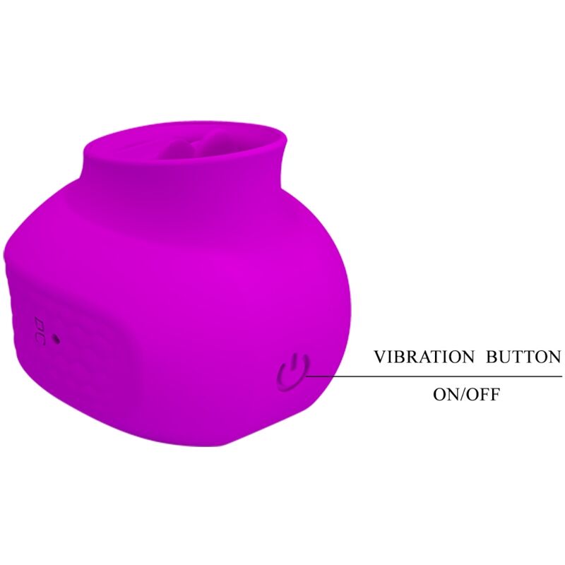 PRETTY LOVE - ESTELLE TONGUE CLITORIS STIMULATOR 12 VIBRATIONS PURPLE - Imagem de 4