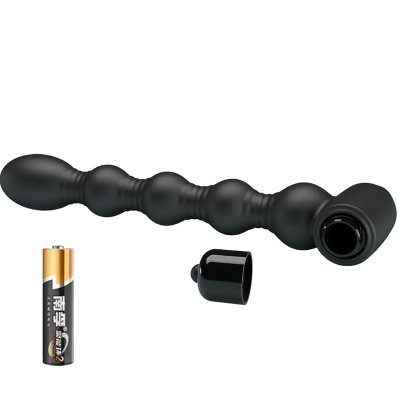 PRETTY LOVE - LYNN SILICONE ANAL PLUG 10 VIBRATIONS BLACK - Imagem de 4