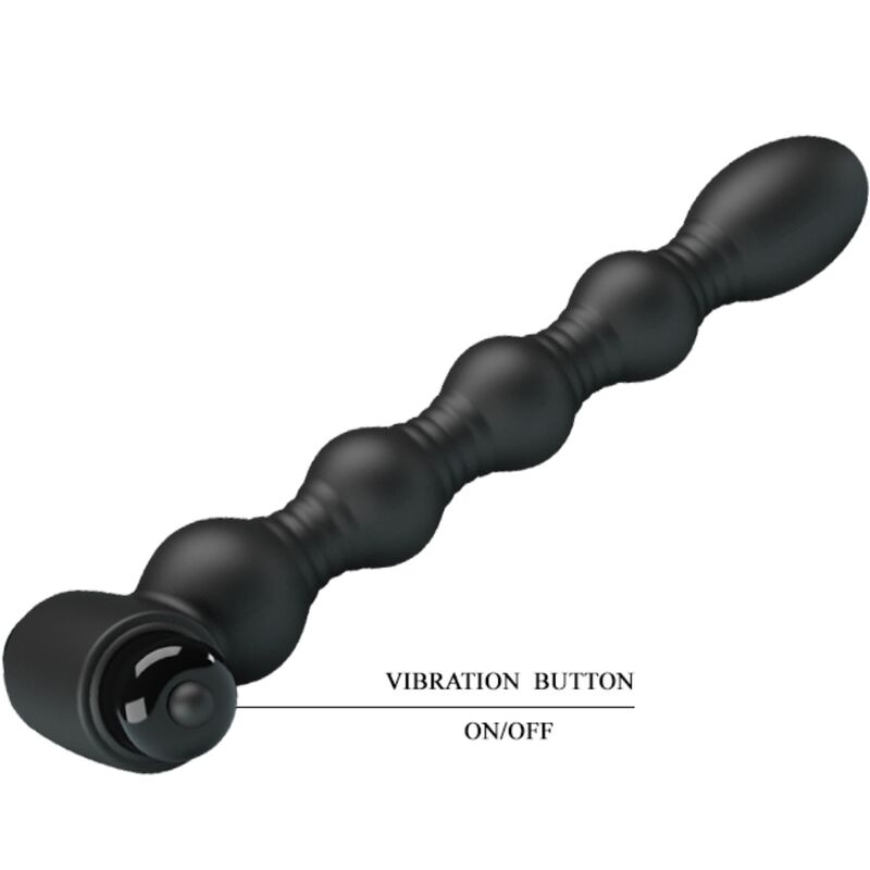 PRETTY LOVE - LYNN SILICONE ANAL PLUG 10 VIBRATIONS BLACK - Imagem de 5