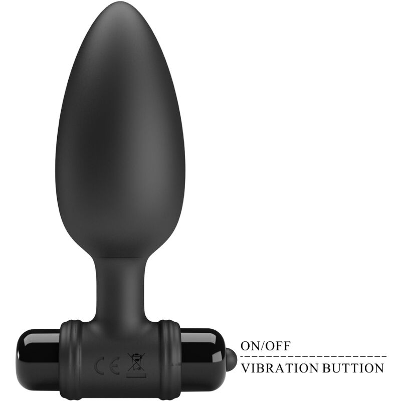 PRETTY LOVE - VIBRA BUTT PLUG 2 ANAL PLUG 10 VIBRATIONS BLACK - Imagem de 4