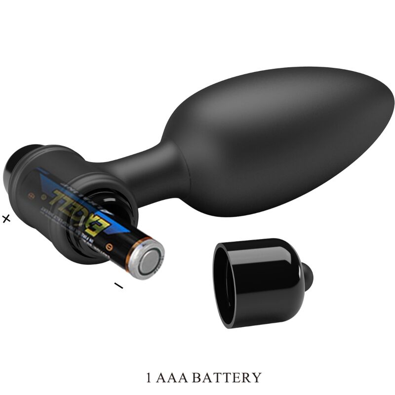 PRETTY LOVE - VIBRA BUTT PLUG 2 ANAL PLUG 10 VIBRATIONS BLACK - Imagem de 5
