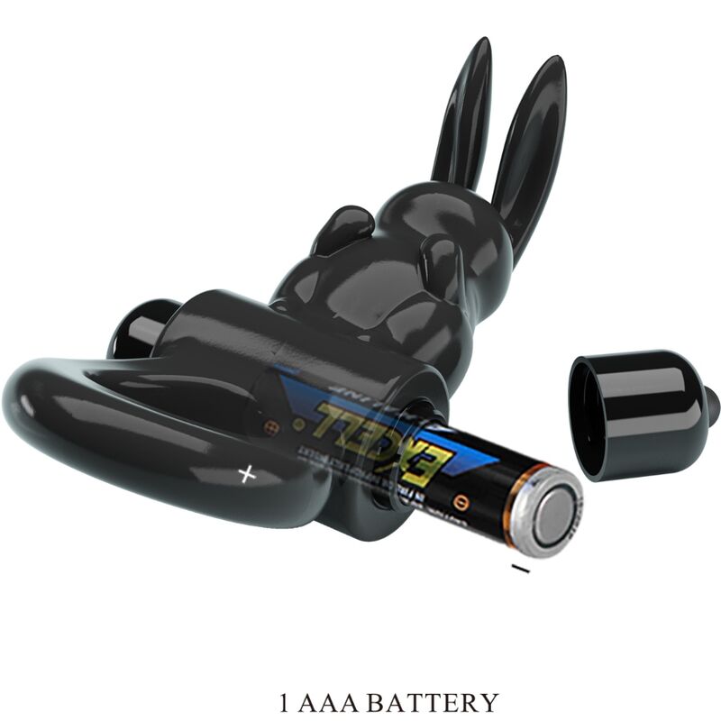 PRETTY LOVE - EXCITING RING RABBIT VIBRATOR RING 10 VIBRATIONS BLACK - Imagem de 4