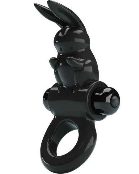 PRETTY LOVE - EXCITING RING RABBIT VIBRATOR RING 10 VIBRATIONS BLACK