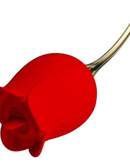 PRETTY LOVE - ROSE LOVER ROSE CLITORIS STIMULATOR 12 VIBRATIONS RED