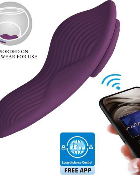 PRETTY LOVE - MANE LAY ON CLITORIS MASSAGER 10 VIBRATIONS REMOTE CONTROL PURPLE