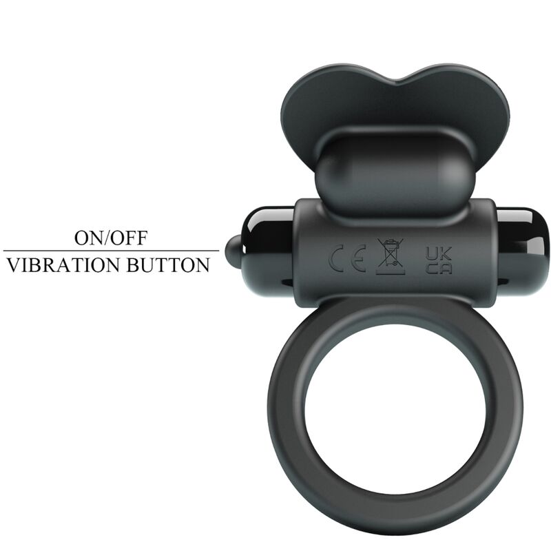 PRETTY LOVE - DEBONAIRE VIBRATING RING RABBIT 10 VIBRATIONS BLACK - Imagem de 5