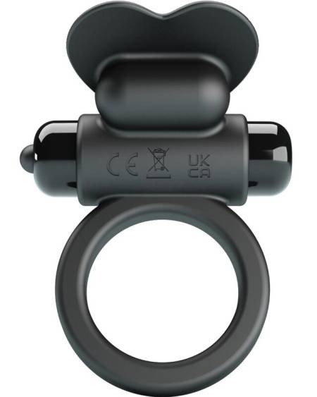 PRETTY LOVE - DEBONAIRE VIBRATING RING RABBIT 10 VIBRATIONS BLACK