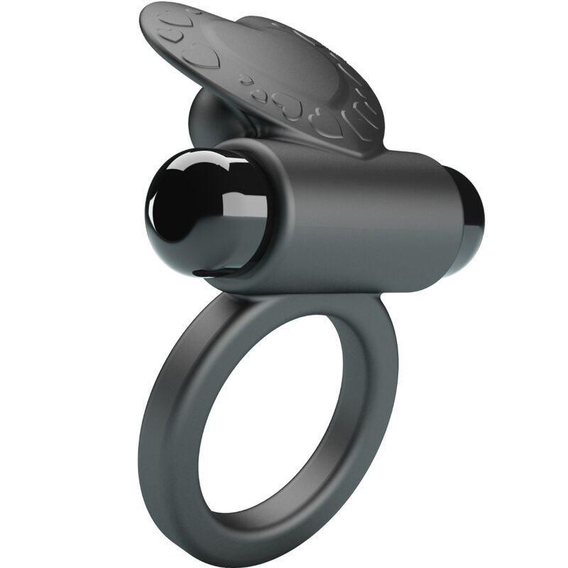 PRETTY LOVE - DEBONAIRE VIBRATING RING RABBIT 10 VIBRATIONS BLACK - Imagem de 3