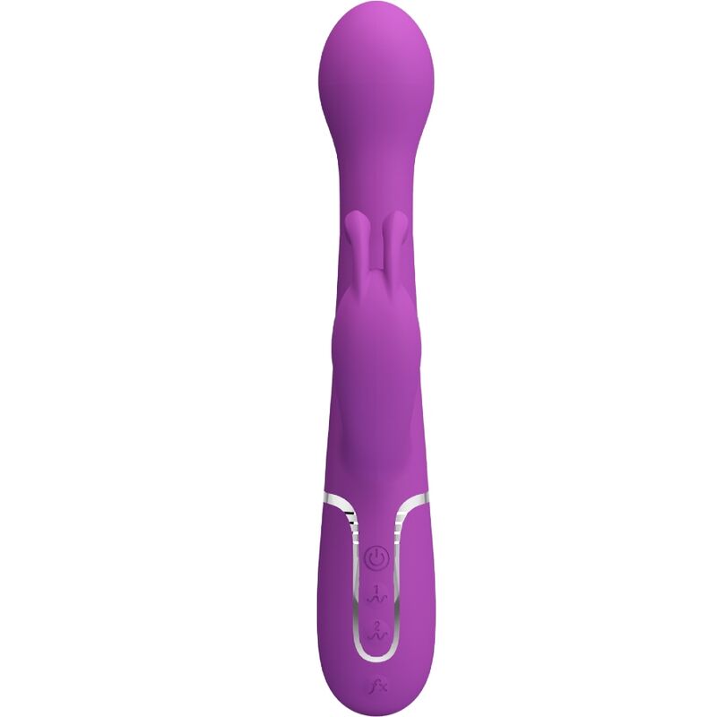 PRETTY LOVE - DEJON 3 IN 1 MULTIFUNCTION RABBIT VIBRATOR PURPLE - Imagem de 2