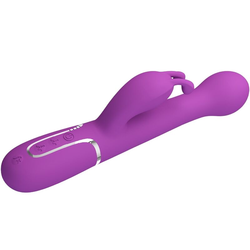 PRETTY LOVE - DEJON 3 IN 1 MULTIFUNCTION RABBIT VIBRATOR PURPLE - Imagem de 3