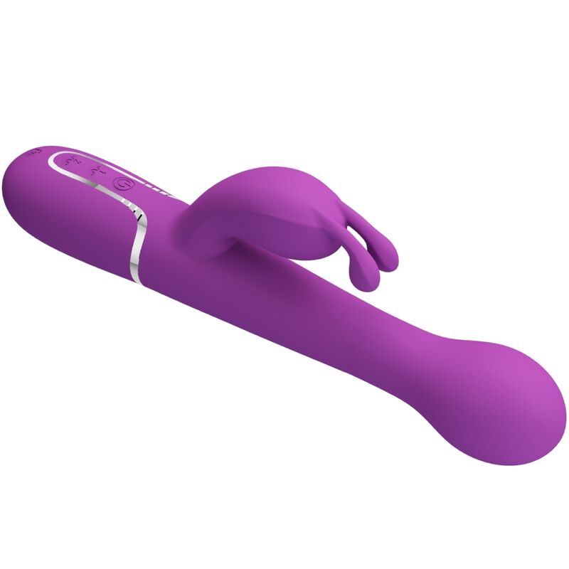 PRETTY LOVE - DEJON 3 IN 1 MULTIFUNCTION RABBIT VIBRATOR PURPLE - Imagem de 4