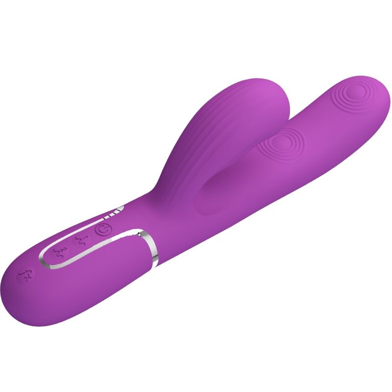 PRETTY LOVE - PERLITA 3 IN 1 MULTIFUNCTION RABBIT VIBRATOR PURPLE - Imagem de 3