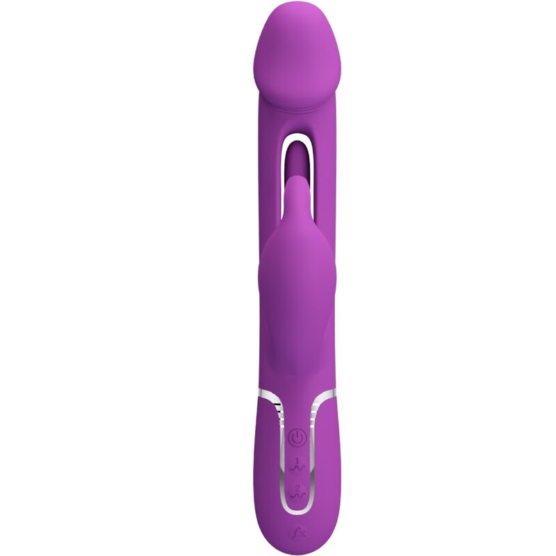 PRETTY LOVE - KAMPAS 3 IN 1 MULTIFUNCTION RABBIT VIBRATOR PURPLE - Imagem de 2