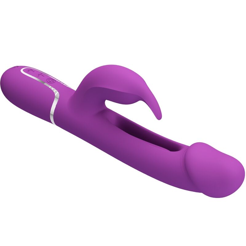 PRETTY LOVE - KAMPAS 3 IN 1 MULTIFUNCTION RABBIT VIBRATOR PURPLE - Imagem de 4
