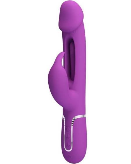 PRETTY LOVE - KAMPAS 3 IN 1 MULTIFUNCTION RABBIT VIBRATOR  PURPLE