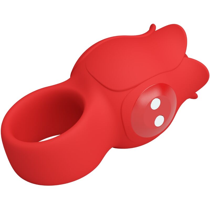 PRETTY LOVE - JAE ROSE SHAPED FINGER VIBRATOR 10 VIBRATIONS RED - Imagem de 5
