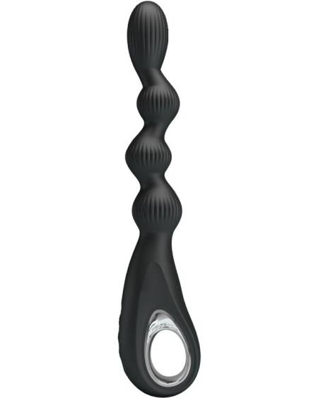 PRETTY LOVE - FEDERER ANAL VIBRATOR 12 VIBRATIONS BLACK