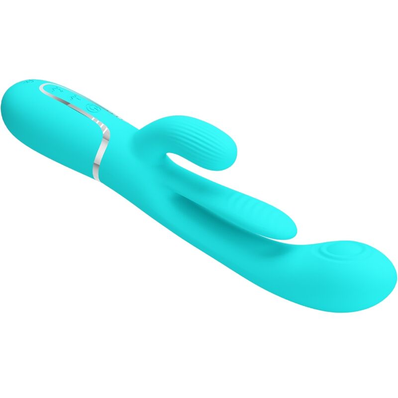 PRETTY LOVE - SHANIA TRIPLE RABBIT MULTIFUNCTION VIBRATOR 3 IN 1 BLUE - Imagem de 4