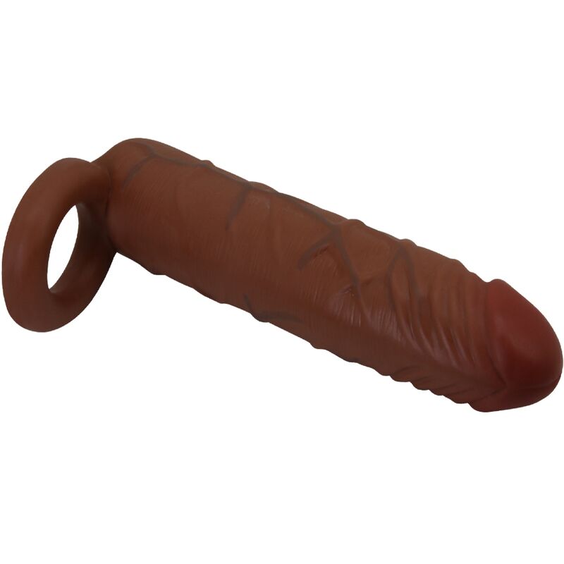 PRETTY LOVE - KAILE PENIS SLEEVE WITH 2.5 CM EXTENSION MULATTO - Imagem de 4