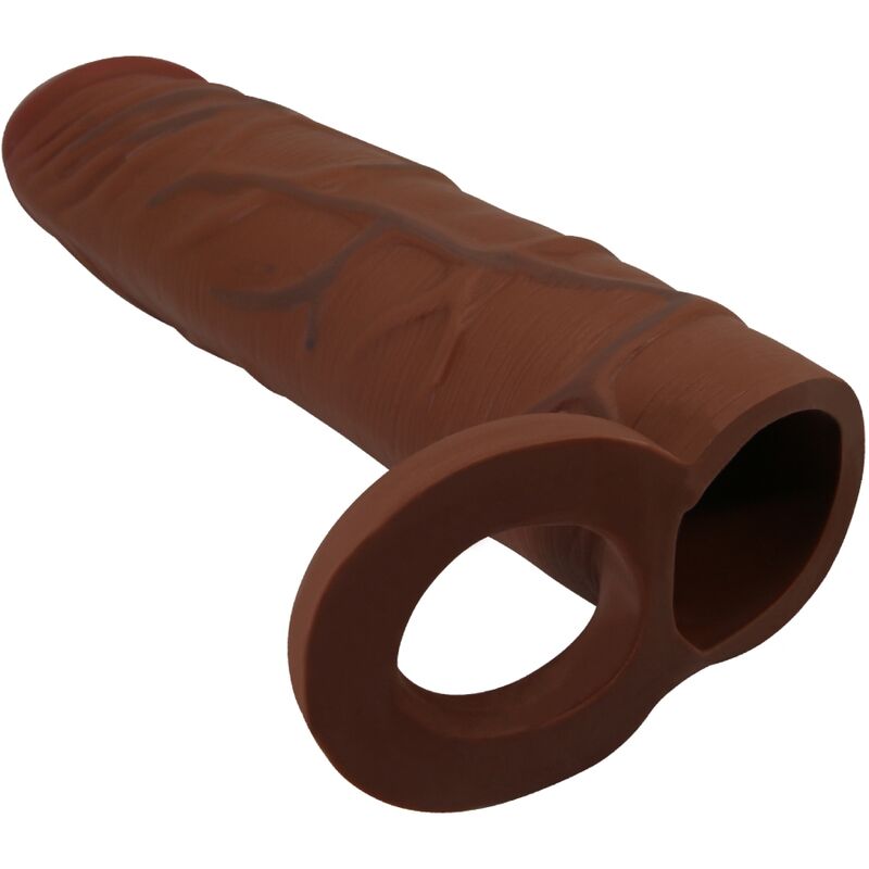 PRETTY LOVE - KAILE PENIS SLEEVE WITH 2.5 CM EXTENSION MULATTO - Imagem de 3