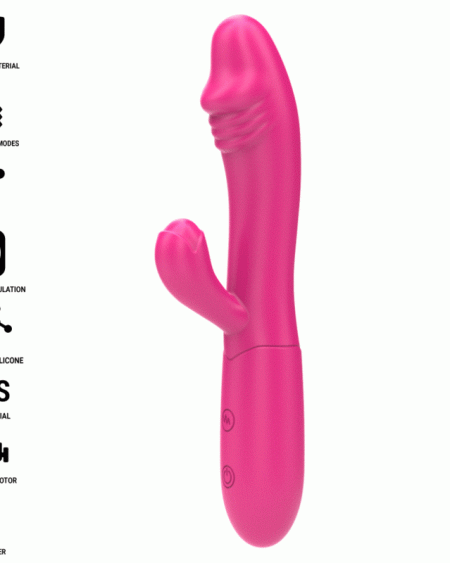 INTENSE - IVY FLEXIBLE VIBRATOR 10 VIBRATIONS WITH STIMULATING TONGUE PINK