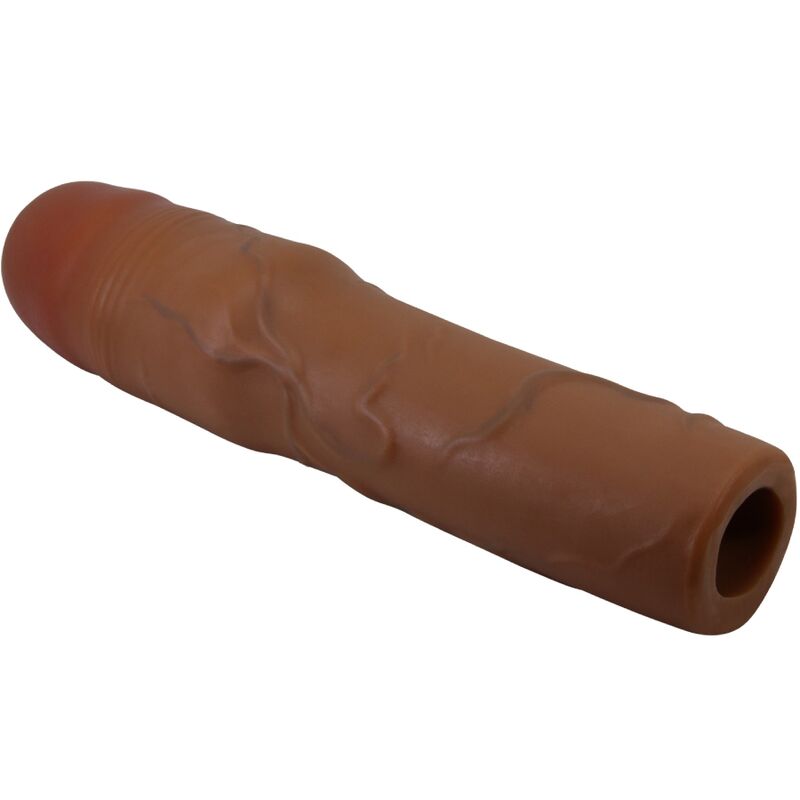 PRETTY LOVE - KYLIAN PENIS SLEEVE WITH 7.6 CM EXTENSION MULATTO - Imagem de 2