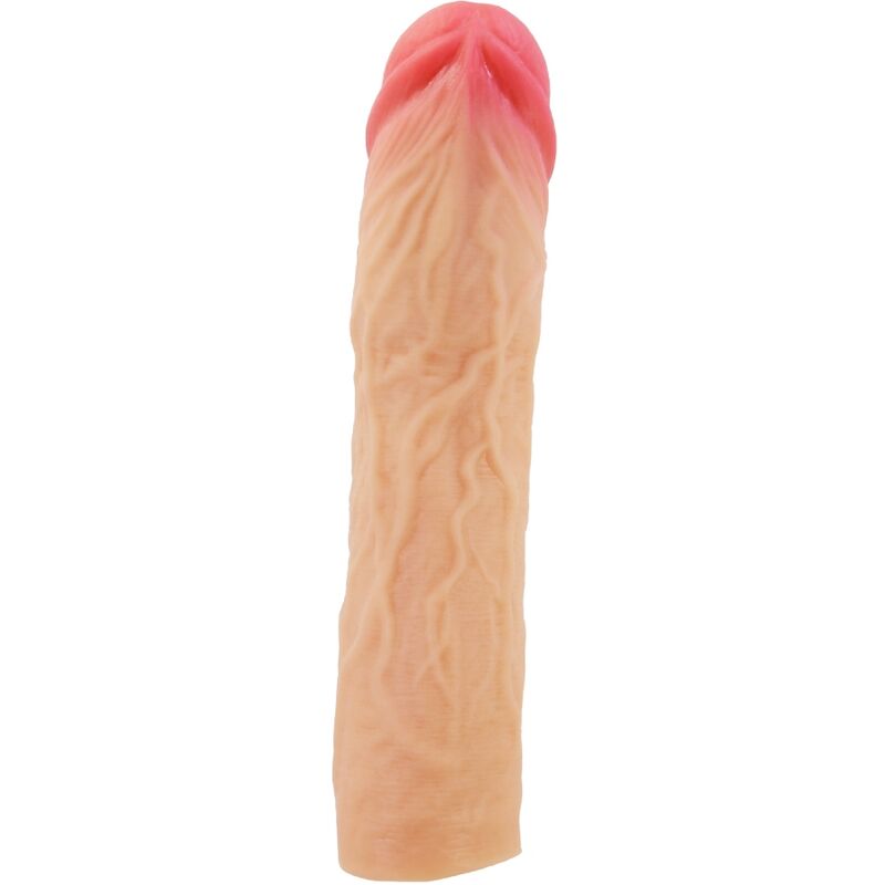 PRETTY LOVE - DEREK PENIS SLEEVE WITH 7.6 CM EXTENSION FLESH - Imagem de 2