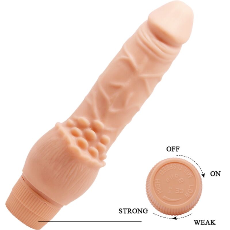 BAILE - BARBARA REALISTIC VIBRATOR 19.5 CM FLESH - Imagem de 4