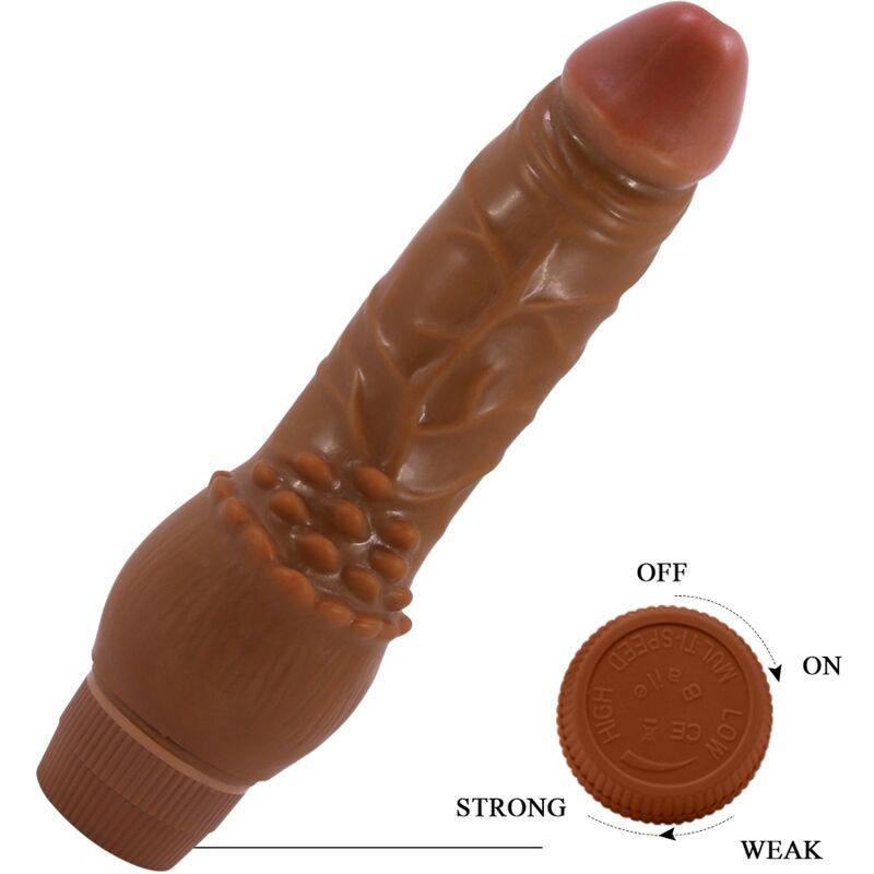 BAILE - BARBARA REALISTIC VIBRATOR 19.5 CM MULATTO - Imagem de 3