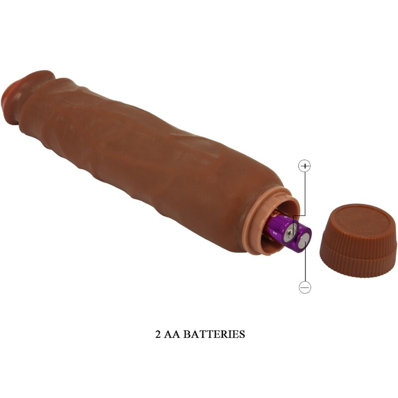BAILE - JACK REALISTIC VIBRATOR 26 CM MULATTO - Imagem de 5