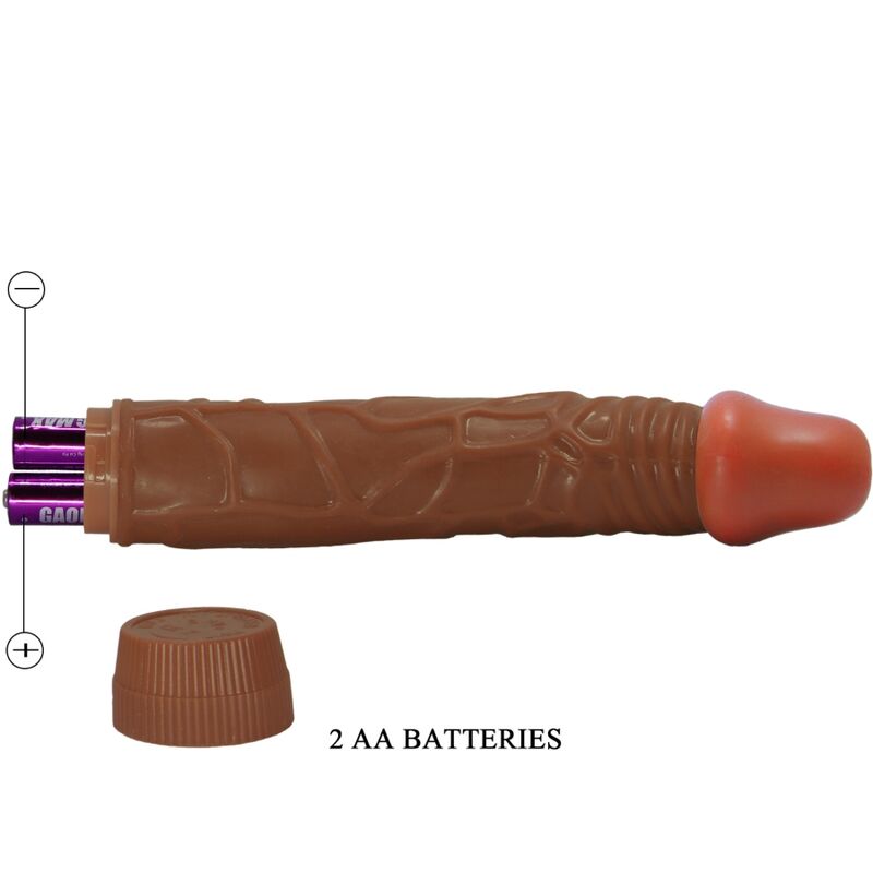 BAILE - BOB REALISTIC VIBRATOR 22.5 CM MULATTO - Imagem de 3