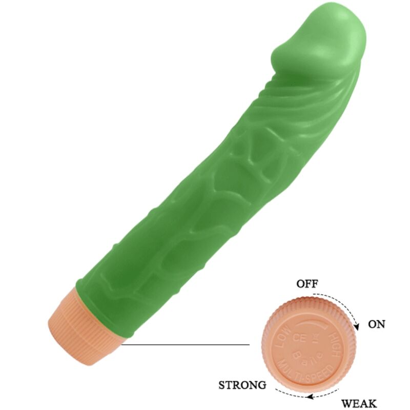 BAILE - BILL REALISTIC VIBRATOR 22.5 CM GREEN - Imagem de 4