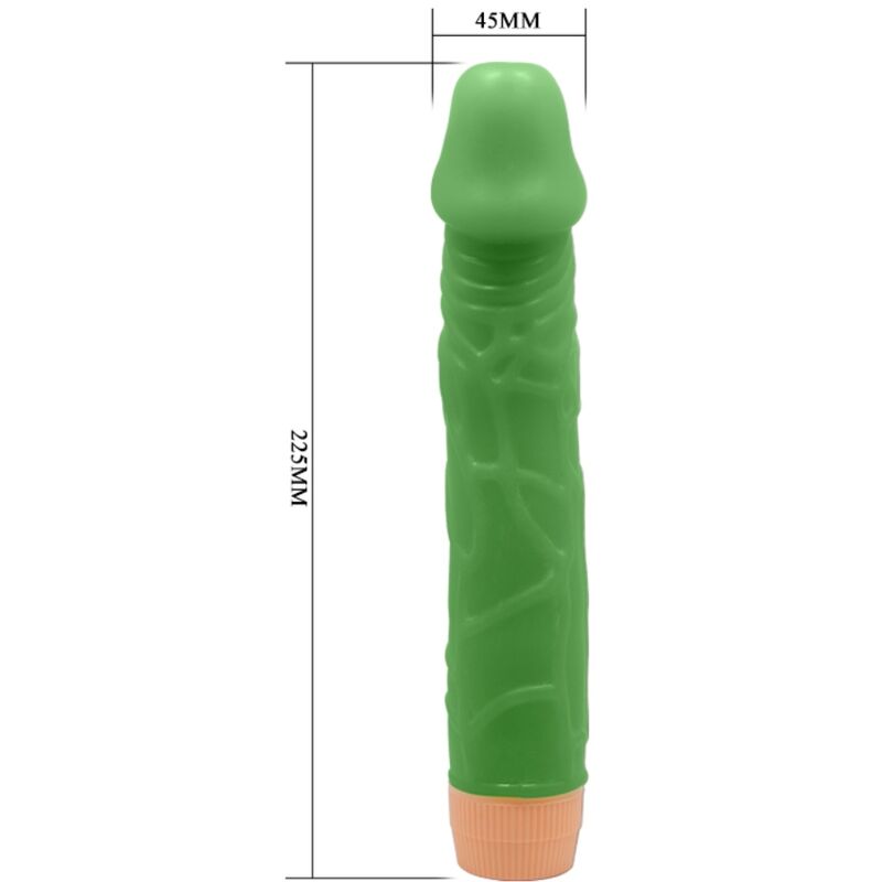 BAILE - BILL REALISTIC VIBRATOR 22.5 CM GREEN - Imagem de 5