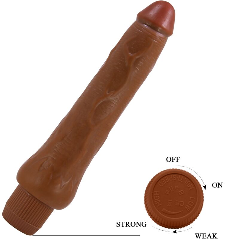 BAILE - DRYAD REALISTIC VIBRATOR 25 CM MULATTO - Imagem de 5