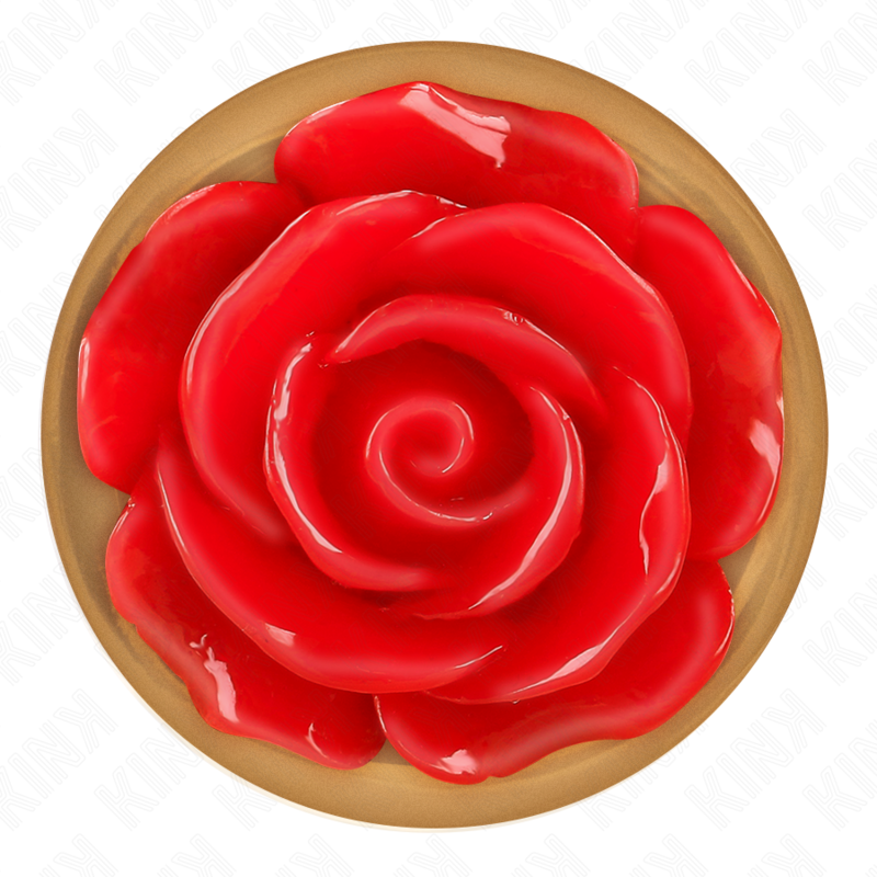 KINK - PINK GOLD ANAL PLUG WITH RED ROSE M - Imagem de 5