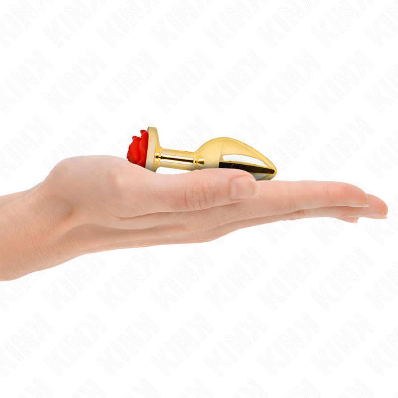 KINK - PLUG ANAL GOLD ROSE RED SIZE S - Imagem de 2