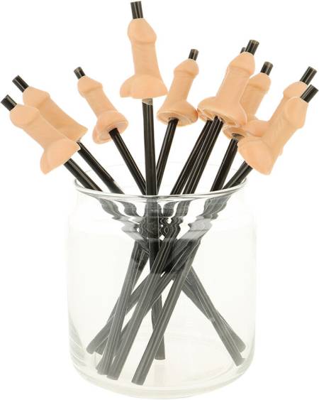 DIABLO PICANTE - BAG OF 10 NATURAL PENIS STRAWS