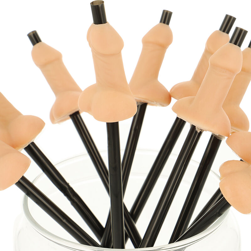 DIABLO PICANTE - BAG OF 10 NATURAL PENIS STRAWS - Imagem de 3