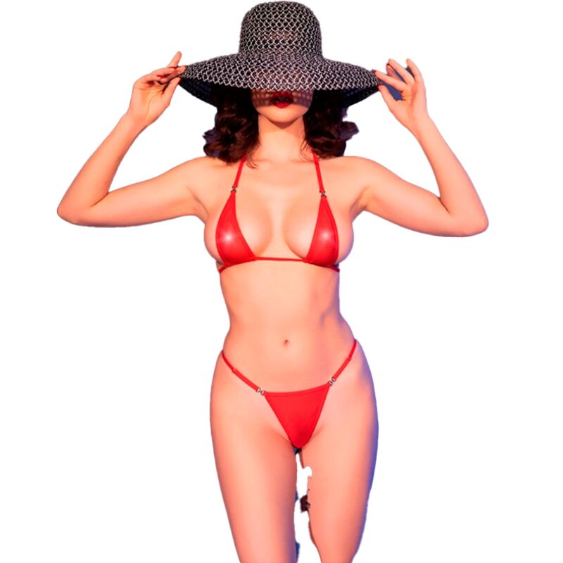 CHILIROSE - CR 4840 MICRO BIKINI RED S/M - Imagem de 2