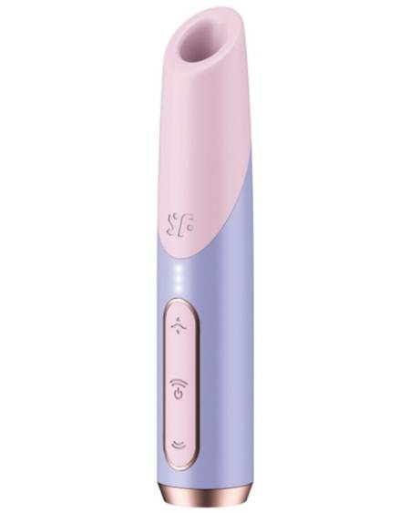 SATISFYER - BOLD KISS WAVE CLITORIS STIMULATOR PINK / VIOLET