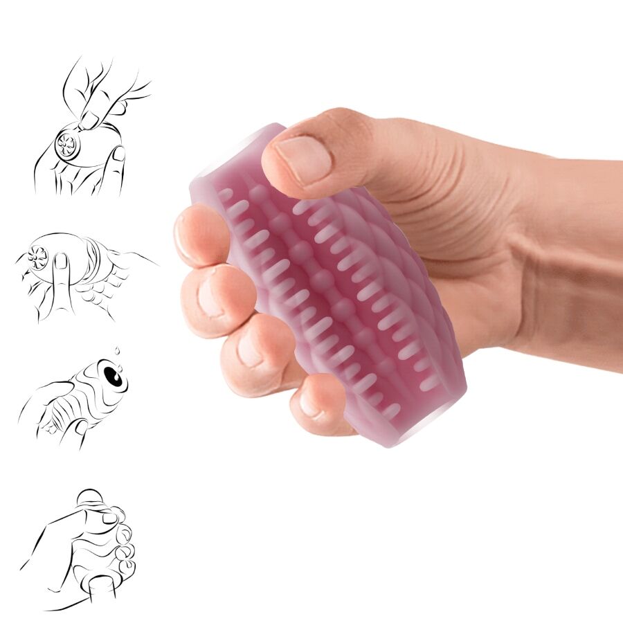 PRETTY LOVE - ATHENA EROS SILICONE MALE MASTURBATOR PINK - Imagem de 5