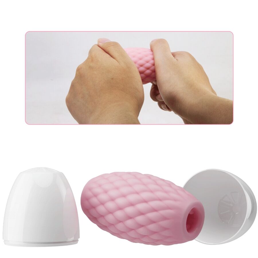 PRETTY LOVE - ATHENA EROS SILICONE MALE MASTURBATOR PINK - Imagem de 4