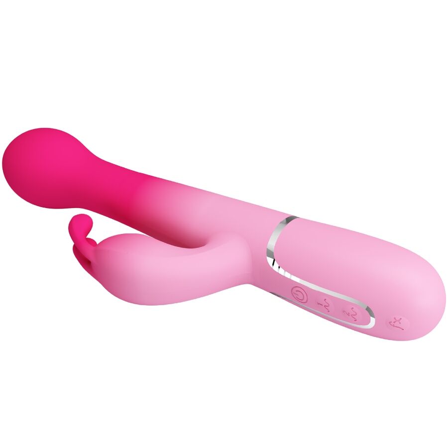PRETTY LOVE - DEJON 3 IN 1 MULTIFUNCTION RABBIT VIBRATOR PINK - Imagem de 4